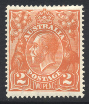Australia 1920 2d GV Large part o.g. SG 62 Cat £14.00