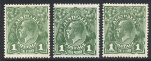 Australia 1924 1d GV Large part o.g. SG 76 Cat £18.00