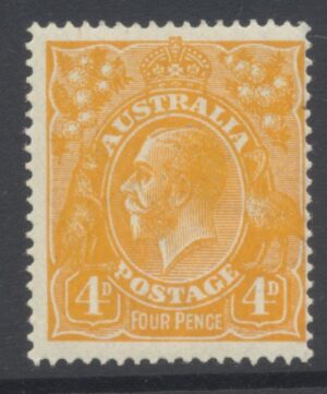 Australia 1915 4d GV Mint LH SG 22 Cat £42.00