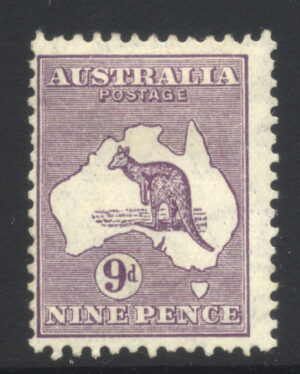 Australia 1932 9d Roo Large part o.g. SG 133 Cat £45.00