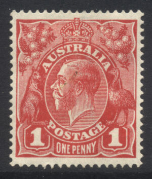 Australia 1917 1d GV Part o.g. SG 21cd Cat £17.00