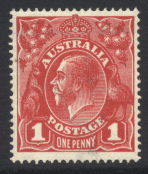 Australia 1917 1d GV Large part o.g. SG 21cd Cat £17.00