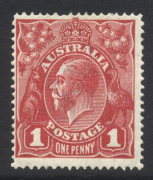 Australia 1917 1d GV Large part o.g. SG 21cc Cat £14.00