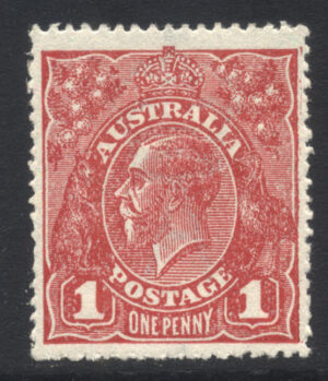 Australia 1918 1d GV Large part o.g. SG 47b Cat £35.00