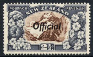 New Zealand 1938 2½d Official Mint NH SG O124a Cat £14.00