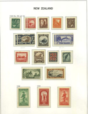 New Zealand 1936 Mint LH SG 556-592 Cat £170