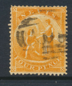 St Kitts & Nevis 1867-76 4d Used SG 11 Cat £23.00