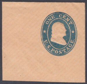US Stamped Envelopes and Wrappers - Nesbitt Scott U19 1860-61 1c Unused Cat $44.00