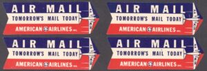 US Airmail label, airline issue (American) MairB-72 1940  Unused Cat $20.00