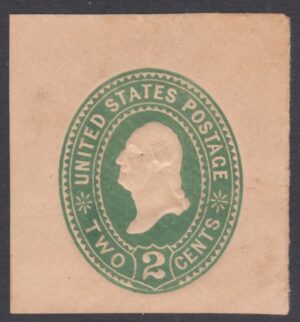 US Stamped envelopes and wrappers Scott U307 1887-94 2c Unused Cat $100