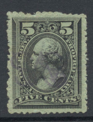 US Proprietary Scott RB16b 1875-81 5c Used Cat $125