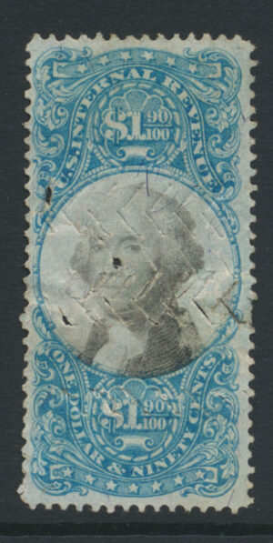 US Documentary - second issue Scott R122 1871 $1.90 Used Cat $150