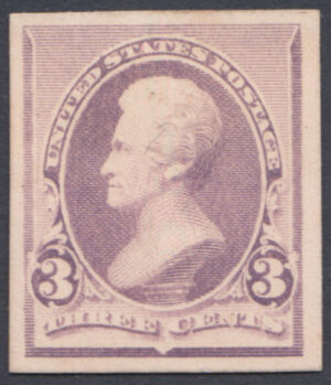 US Small Banknote Proof Scott 221P4 1890 3c MINT NGAI Cat $25.00