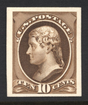 US Re-engraved Scott 209P4 1881-82 10c MINT NGAI Cat $25.00