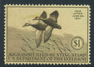 US Duck Scott RW7 1940 $1 MINT Large part o.g. Cat $95.00
